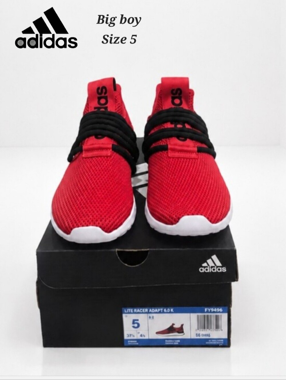 Adidas Little Racer Adapt 3.0K Big Boy Size 5